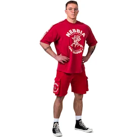 Heren T-shirt Nebbia NEBBIA x OLYMPIA Washed Oversized T-Shirt GOLDEN AGE 790 red