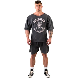 Heren T-shirt Nebbia NEBBIA x OLYMPIA Washed Rag Top GOLDEN AGE 788 black