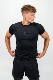Heren T-shirt Nebbia Performance+ Workout Compression T-shirt ENDURANCE 346 black
