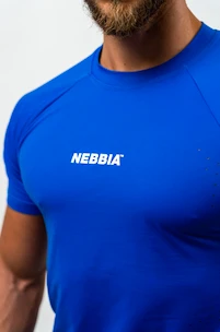 Heren T-shirt Nebbia Performance+ Workout Compression T-shirt PERFORMANCE 346 blue