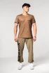 Heren T-shirt Nebbia  Washed-off Cotton T-shirt MAX OUT 357 Light Brown