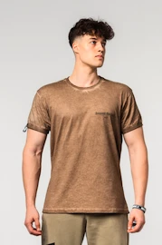 Heren T-shirt Nebbia Washed-off Cotton T-shirt MAX OUT 357 Light Brown