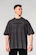 Heren T-shirt Nebbia  Washed-off Oversized Heavyweight Cotton T-shirt NO SHORTCUTS Black