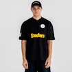 Heren T-shirt New Era  Wordmark Oversized NFL Pittsburgh Steelers S