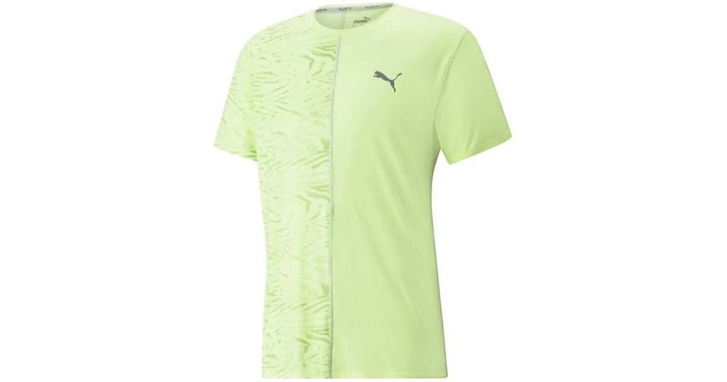 Heren T-shirt Puma  Run Graphic SS Tee Fizzy Light