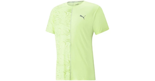 Heren T-shirt Puma  Run Graphic SS Tee Fizzy Light