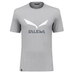 Heren T-shirt Salewa Solidlogo Dri-Release Heather Grey