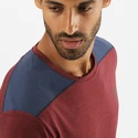 Heren T-shirt Salomon Outline SS Tee Cabernet