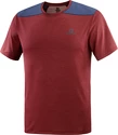 Heren T-shirt Salomon Outline SS Tee Cabernet