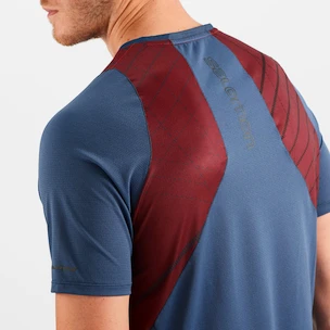 Heren T-shirt Salomon Sense Aero SS Tee Cabernet