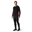 Heren T-shirt Smartwool Merino Sport 150 Long Sleeve Crew Red/Black