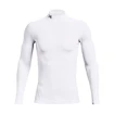 Heren T-shirt Under Armour  ColdGear Armour Comp Mock White XL