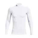 Heren T-shirt Under Armour  ColdGear Armour Comp Mock White XL