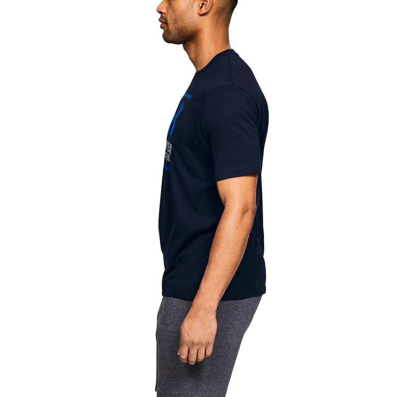 Heren T-shirt Under Armour  GL Foundation SS T Dark Blue S