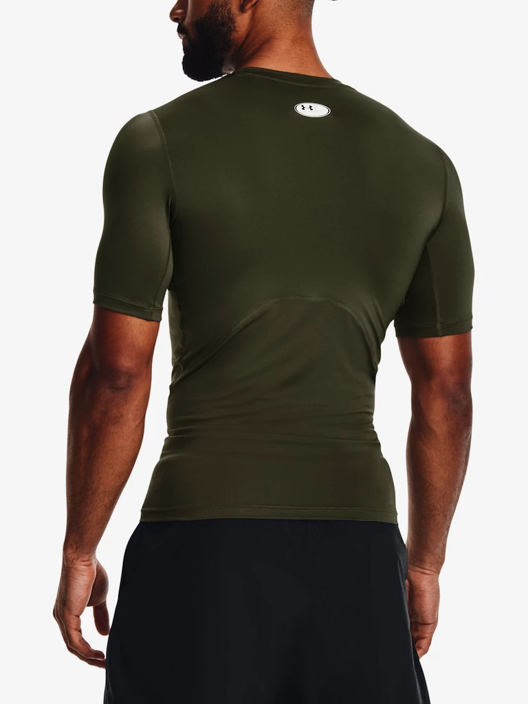 Heren T-shirt Under Armour HeatGear Comp SS-GRN
