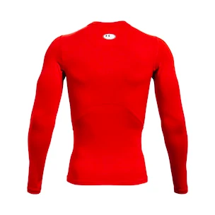 Heren T-shirt Under Armour  HG Armour Comp LS-RED
