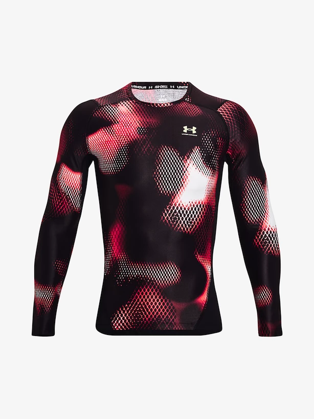 Heren T-shirt Under Armour  IsoChill Prtd Comp LS-BLK L