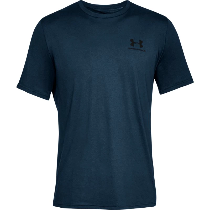 Heren T-shirt Under Armour  Sportstyle Left Chest SS Dark Blue
