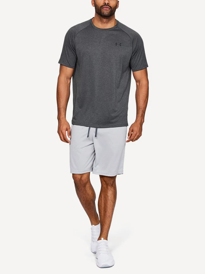 Heren T-shirt Under Armour  Tech 2.0 Ss Tee Carbon Heather