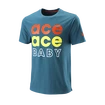 Heren T-shirt Wilson  Ace Ace Baby Tech Tee Blue Coral