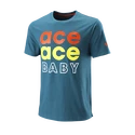 Heren T-shirt Wilson Ace Ace Baby Tech Tee Blue Coral