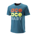 Heren T-shirt Wilson  Ace Ace Baby Tech Tee Blue Coral