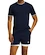 Heren T-shirt Wilson  M Court Performance Crew Navy