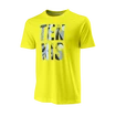 Heren T-shirt Wilson Stacked Tennis Tech Tee Sulphur Spring