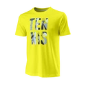 Heren T-shirt Wilson Stacked Tennis Tech Tee Sulphur Spring