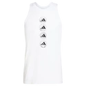 Heren tanktop adidas  Run Logo Tank White