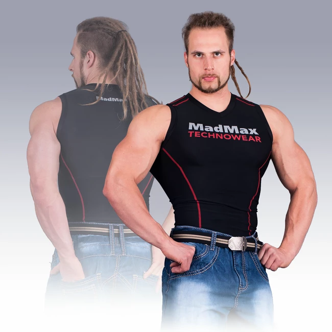 Heren tanktop MadMax  MSW904 Black/Red