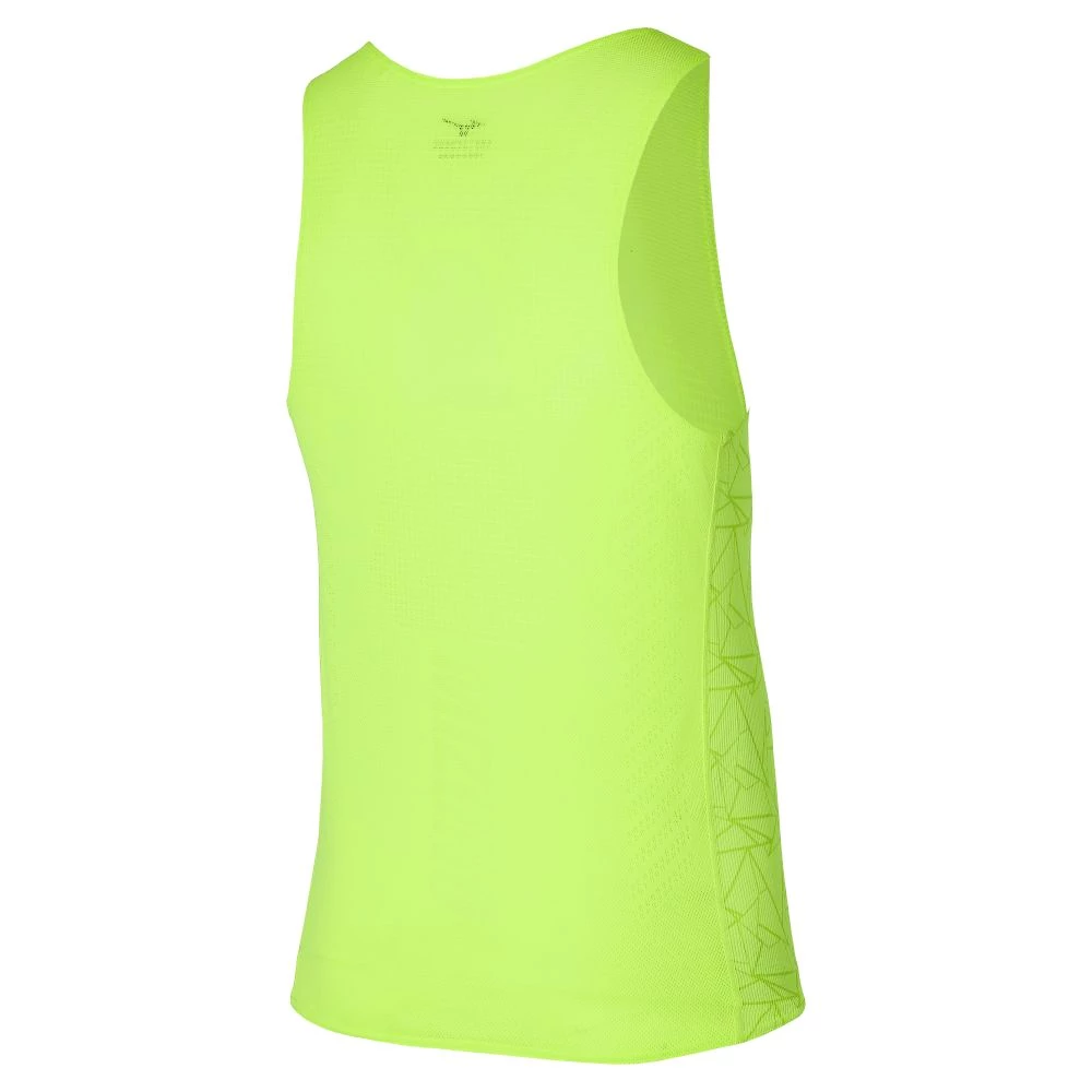 Heren tanktop Mizuno  Aero Tank Neolime