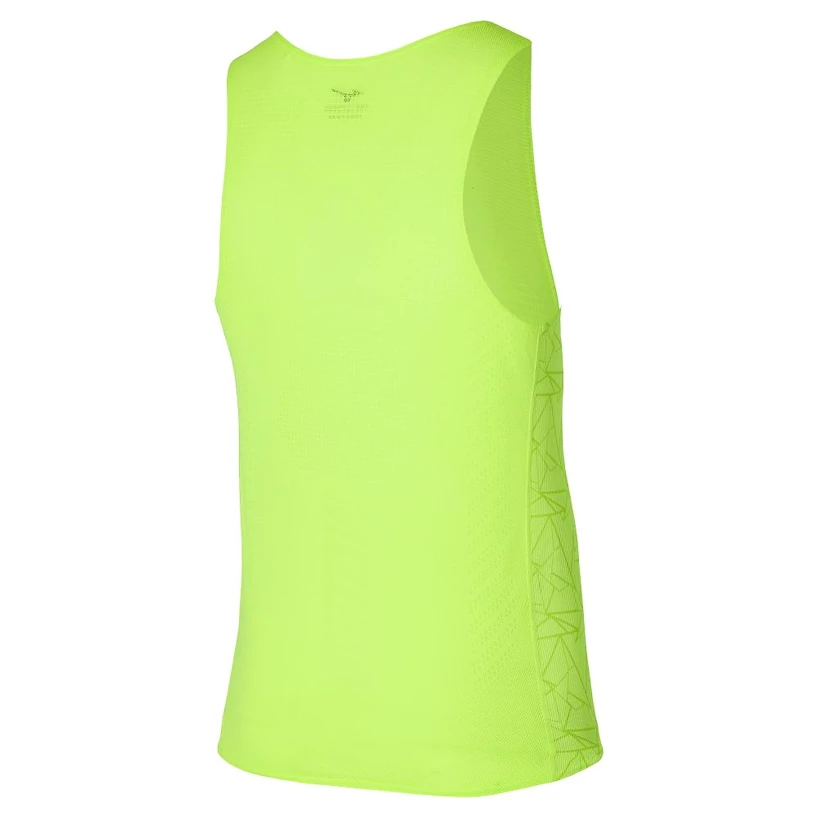 Heren tanktop Mizuno  Aero Tank Neolime XL