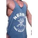 Heren tanktop Nebbia NEBBIA x OLYMPIA Washed Muscle Back Stringer GOLDEN AGE 791 blue