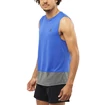 Heren tanktop Salomon Cross Run Tank Nautical Blue/Black