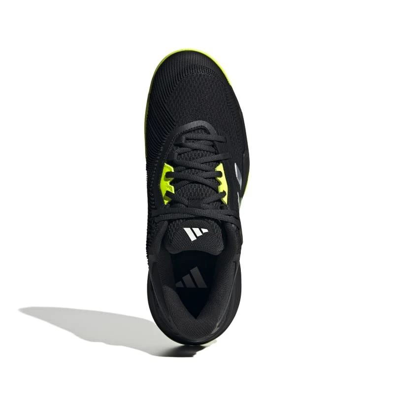 Heren tennisschoenen adidas Solematch Control 2 Clay Core Black/Lucid Lemon