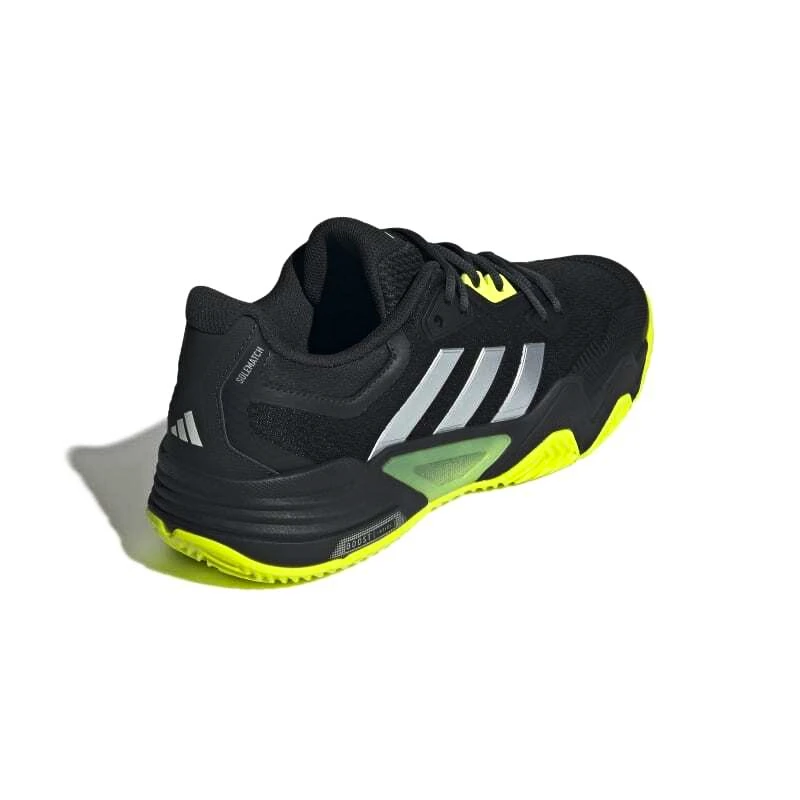 Heren tennisschoenen adidas Solematch Control 2 Clay Core Black/Lucid Lemon