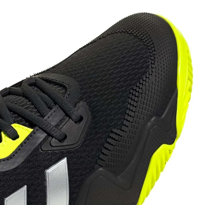 Heren tennisschoenen adidas Solematch Control 2 Clay Core Black/Lucid Lemon