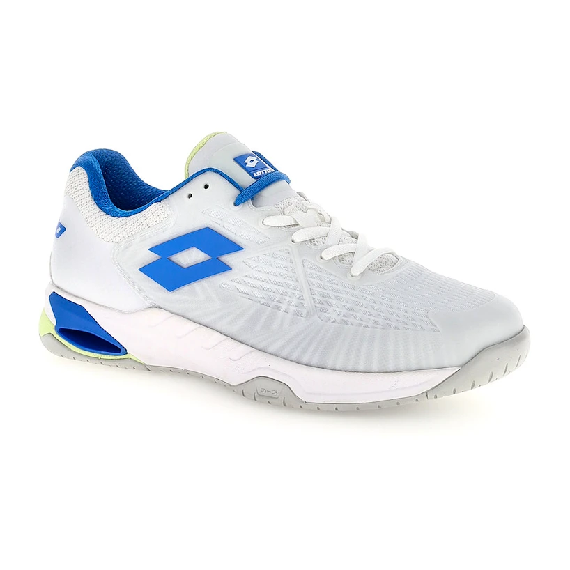 Heren tennisschoenen Lotto Mirage 100 II SPD All White/Dodgers Blue  EUR 42,5