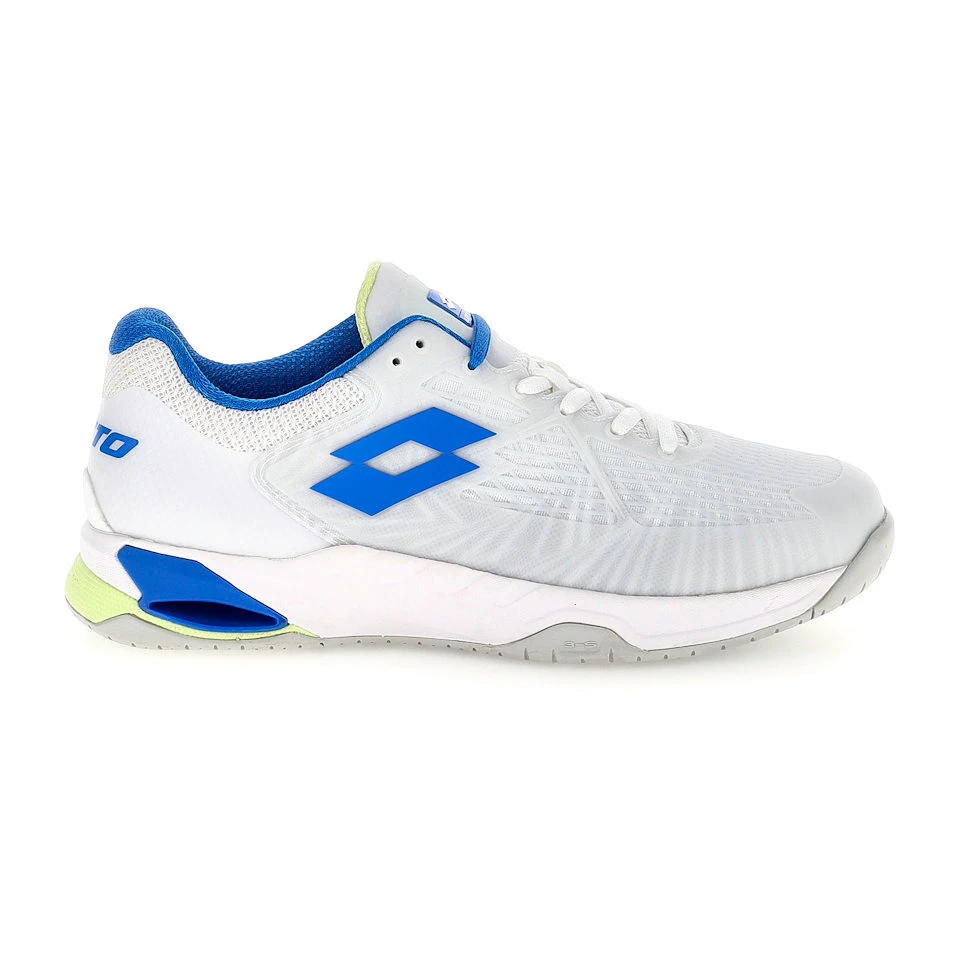 Heren tennisschoenen Lotto Mirage 100 II SPD All White/Dodgers Blue  EUR 42,5