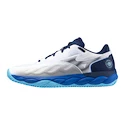 Heren tennisschoenen Mizuno Wave Enforce Court CC White/Estate Blue/River Blue   EUR 45