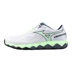 Heren tennisschoenen Mizuno Wave Enforce Tour 2 AC White/Neo Mint/Vintage Indigo   EUR 44,5