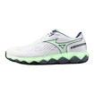 Heren tennisschoenen Mizuno Wave Enforce Tour 2 CC White/Neo Mint