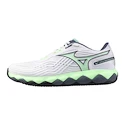 Heren tennisschoenen Mizuno Wave Enforce Tour 2 CC White/Neo Mint