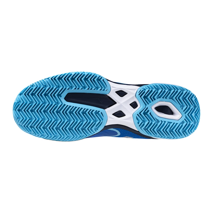 Heren tennisschoenen Mizuno Wave Exceed Light 2 CC Mugen Blue/White/River Blue