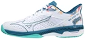 Heren tennisschoenen Mizuno  Wave Exceed Tour 5 AC White/Moroccan Blue