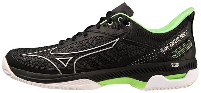 Heren tennisschoenen Mizuno Wave Exceed Tour 5 Clay Black/Silver  EUR 42,5