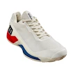 Heren tennisschoenen Wilson Rush Pro 4.0 Clay Snow White/Wilson Red