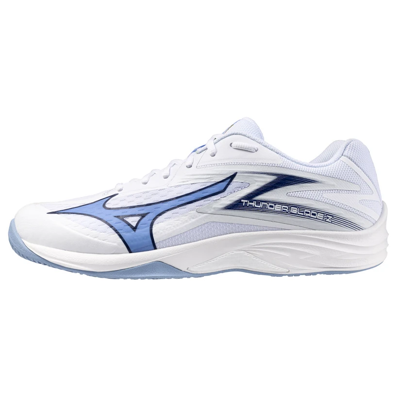 Heren zaalschoenen Mizuno  Thunder Blade Z White/Bellwether Blue