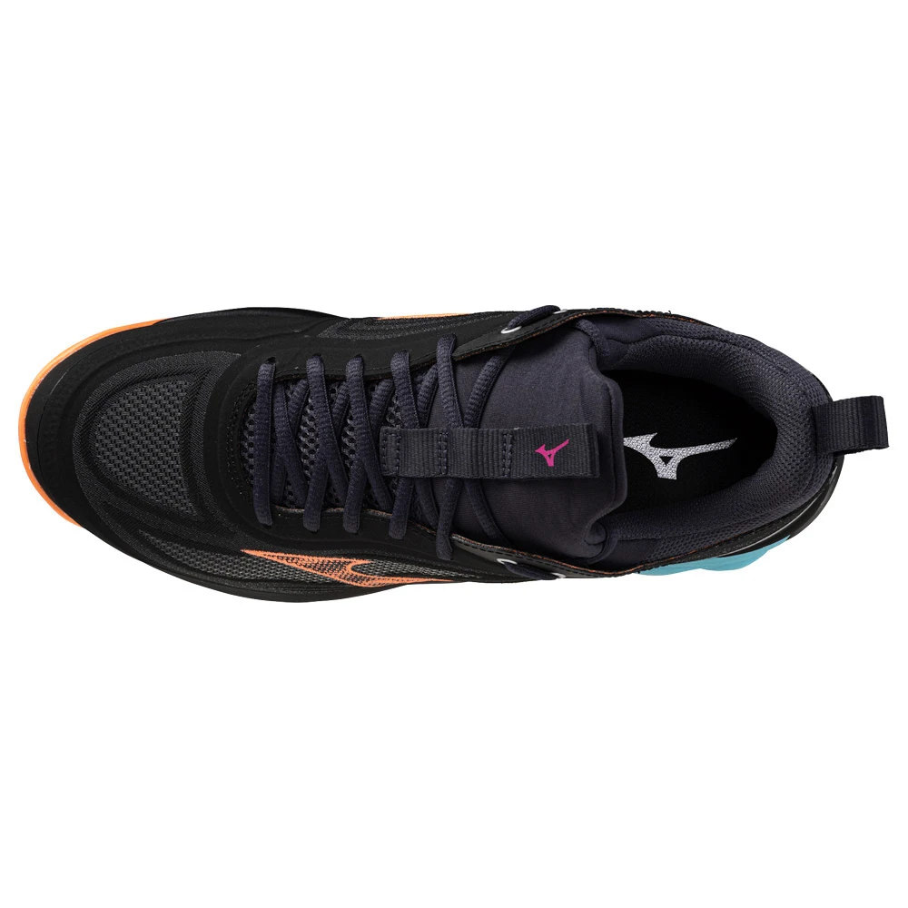 Heren zaalschoenen Mizuno  Wave LUMINOUS 3 Black/Neon Flame
